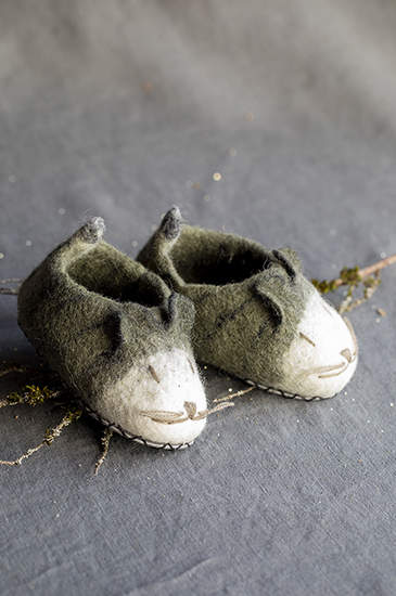 Mineral grey Tiger slippers